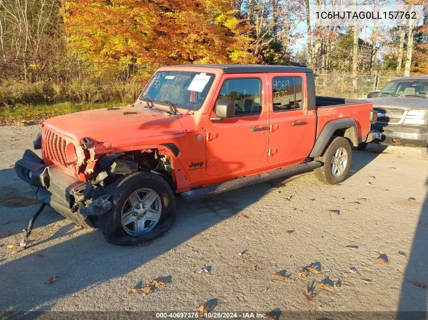 2020 Jeep Gladiator Sport S 4X4 VIN: 1C6HJTAG0LL157762 Lot: 40697375