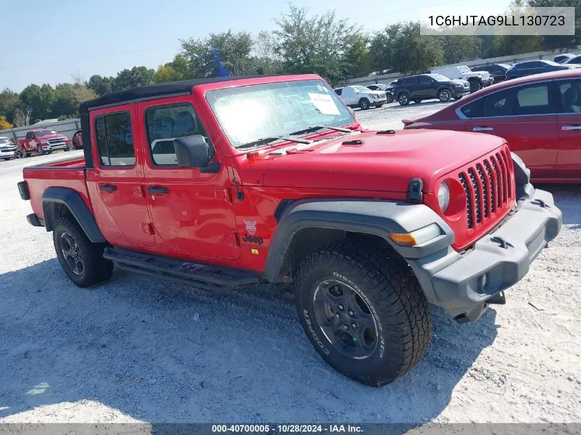 2020 Jeep Gladiator Sport S 4X4 VIN: 1C6HJTAG9LL130723 Lot: 40700005