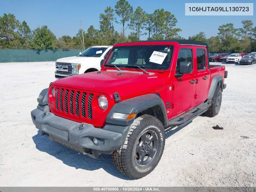 2020 Jeep Gladiator Sport S 4X4 VIN: 1C6HJTAG9LL130723 Lot: 40700005