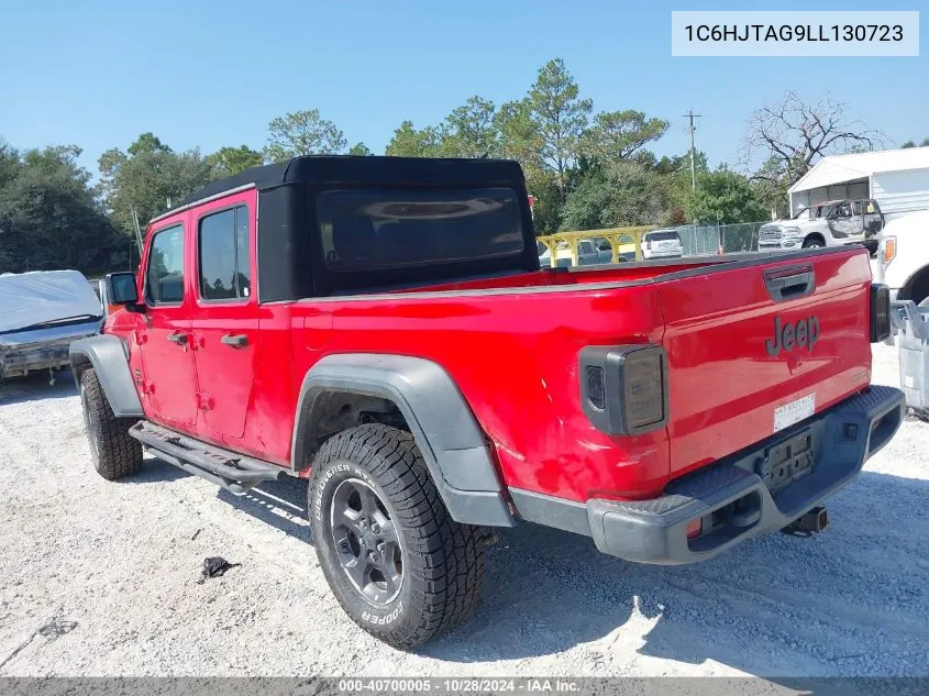 2020 Jeep Gladiator Sport S 4X4 VIN: 1C6HJTAG9LL130723 Lot: 40700005