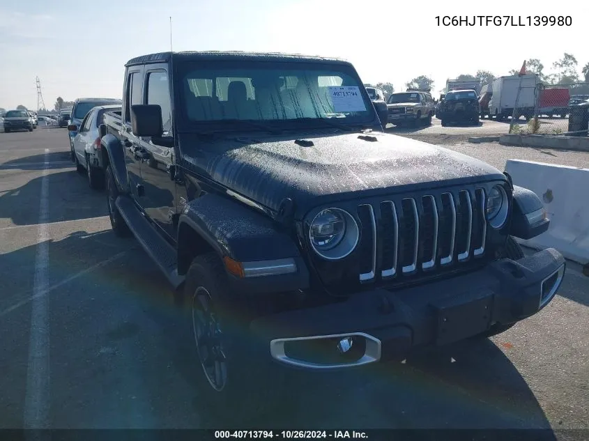 2020 Jeep Gladiator Overland 4X4 VIN: 1C6HJTFG7LL139980 Lot: 40713794