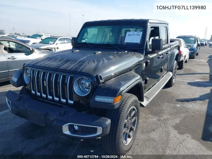 2020 Jeep Gladiator Overland 4X4 VIN: 1C6HJTFG7LL139980 Lot: 40713794