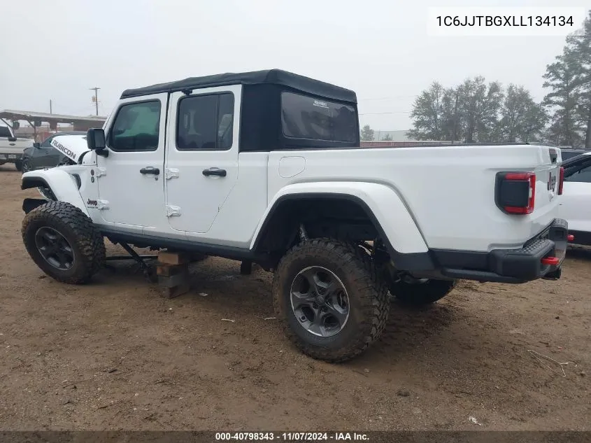 2020 Jeep Gladiator Rubicon 4X4 VIN: 1C6JJTBGXLL134134 Lot: 40798343