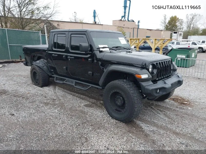 2020 Jeep Gladiator Sport S 4X4 VIN: 1C6HJTAGXLL119665 Lot: 40803647