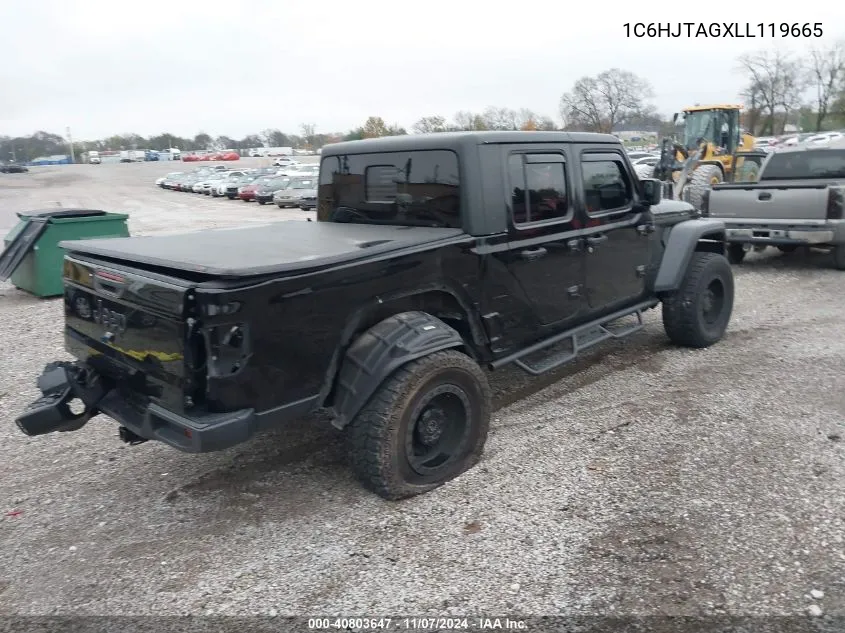 2020 Jeep Gladiator Sport S 4X4 VIN: 1C6HJTAGXLL119665 Lot: 40803647