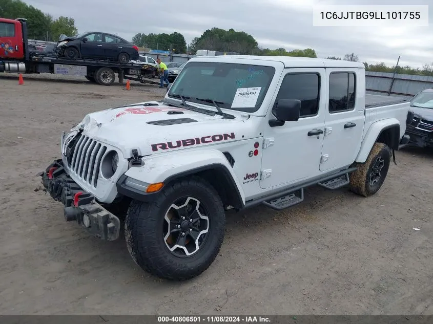 2020 Jeep Gladiator Rubicon 4X4 VIN: 1C6JJTBG9LL101755 Lot: 40806501