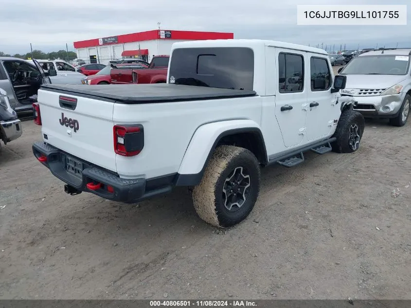 2020 Jeep Gladiator Rubicon 4X4 VIN: 1C6JJTBG9LL101755 Lot: 40806501