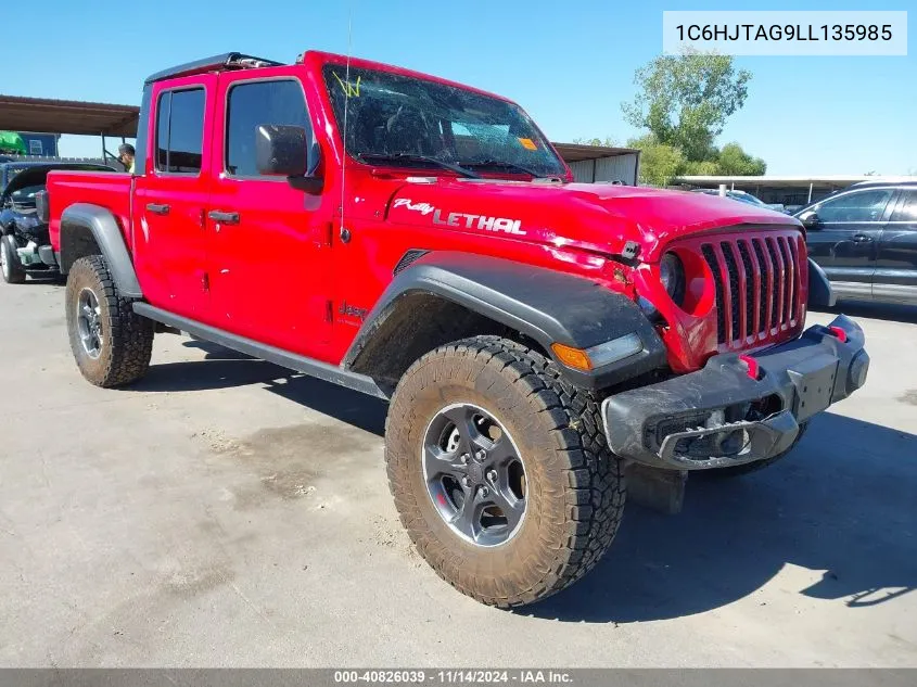 2020 Jeep Gladiator Sport S 4X4 VIN: 1C6HJTAG9LL135985 Lot: 40826039