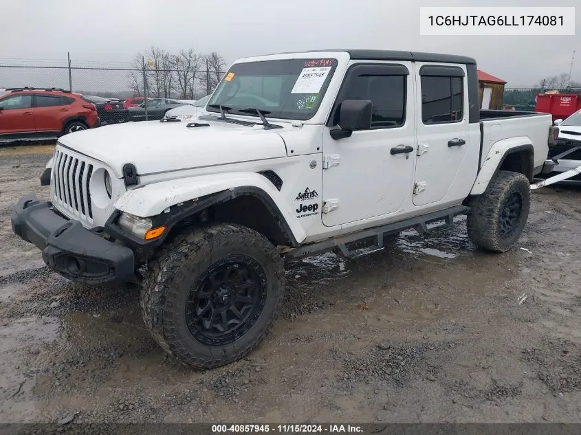 2020 Jeep Gladiator Sport S 4X4 VIN: 1C6HJTAG6LL174081 Lot: 40857945