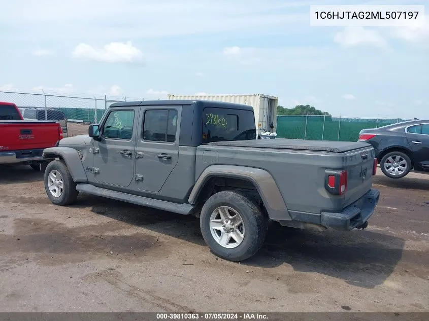 2021 Jeep Gladiator Sport S 4X4 VIN: 1C6HJTAG2ML507197 Lot: 39810363