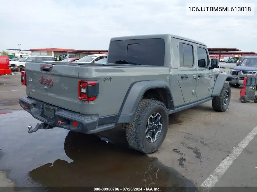 2021 Jeep Gladiator Rubicon 4X4 VIN: 1C6JJTBM5ML613018 Lot: 39950786