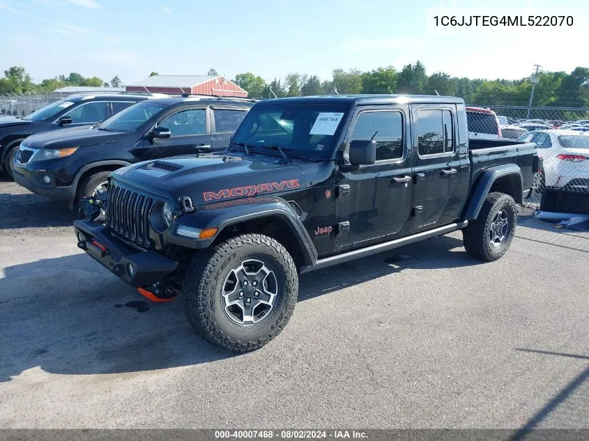 2021 Jeep Gladiator Mojave 4X4 VIN: 1C6JJTEG4ML522070 Lot: 40007468