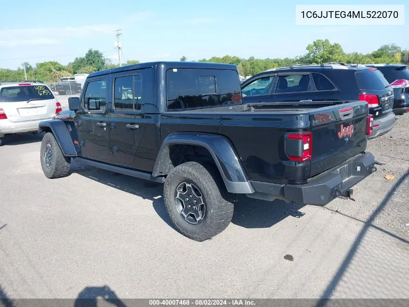 2021 Jeep Gladiator Mojave 4X4 VIN: 1C6JJTEG4ML522070 Lot: 40007468