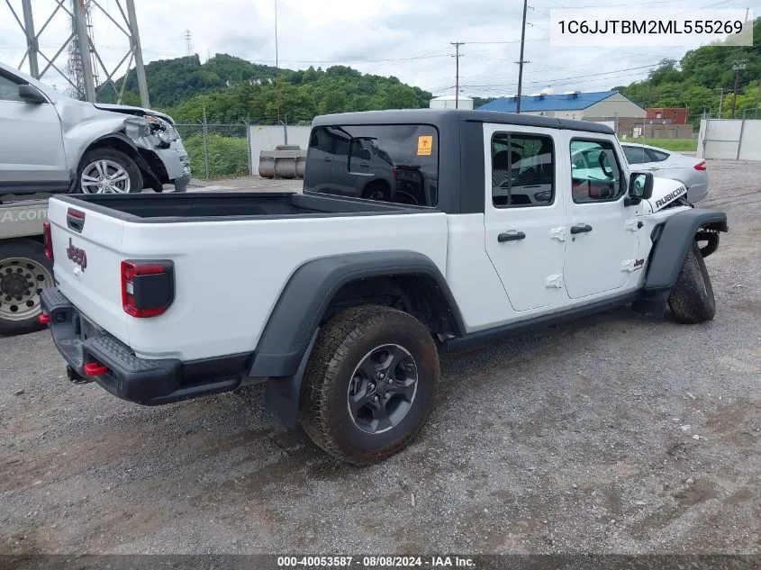 2021 Jeep Gladiator Rubicon 4X4 VIN: 1C6JJTBM2ML555269 Lot: 40053587