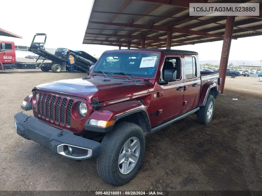 2021 Jeep Gladiator Sport S 4X4 VIN: 1C6JJTAG3ML523880 Lot: 40218051