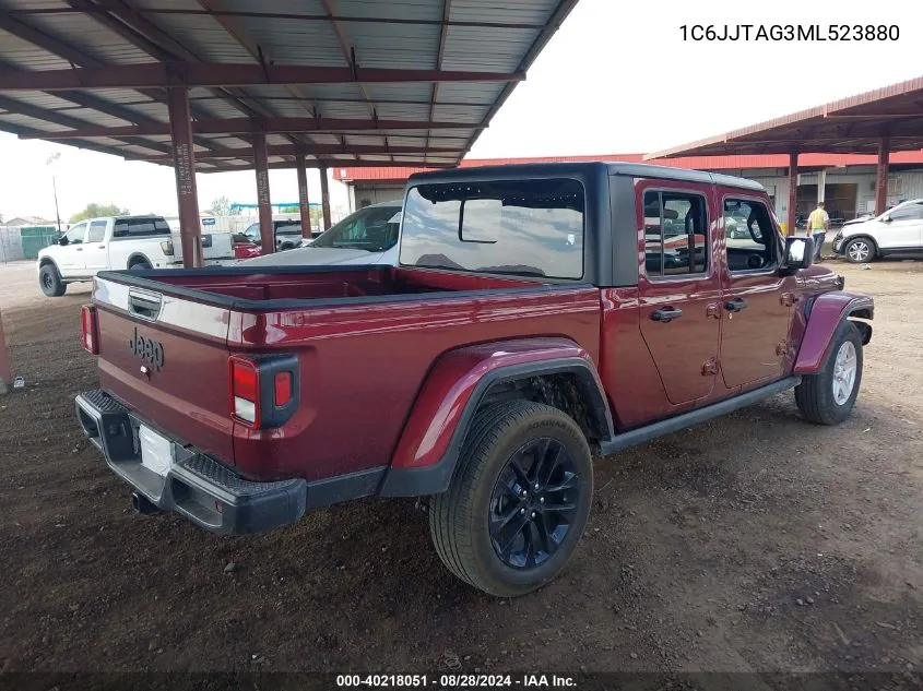 2021 Jeep Gladiator Sport S 4X4 VIN: 1C6JJTAG3ML523880 Lot: 40218051