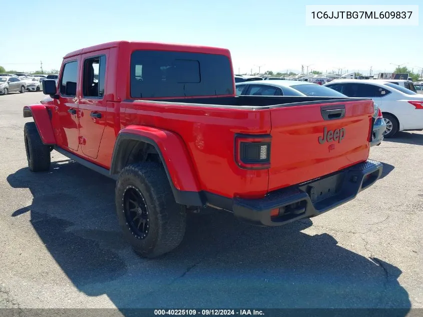 2021 Jeep Gladiator Rubicon 4X4 VIN: 1C6JJTBG7ML609837 Lot: 40225109