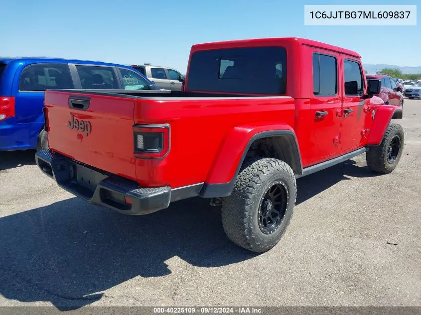 2021 Jeep Gladiator Rubicon 4X4 VIN: 1C6JJTBG7ML609837 Lot: 40225109