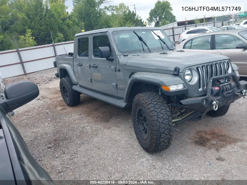 1C6HJTFG4ML571749 2021 Jeep Gladiator Overland 4X4