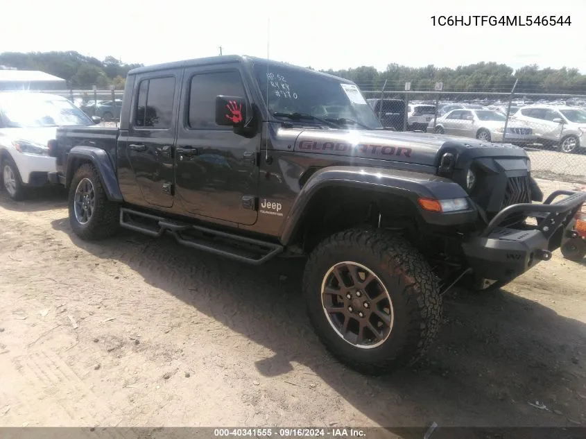 2021 Jeep Gladiator Overland 4X4 VIN: 1C6HJTFG4ML546544 Lot: 40341555