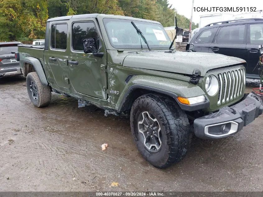 1C6HJTFG3ML591152 2021 Jeep Gladiator Overland 4X4