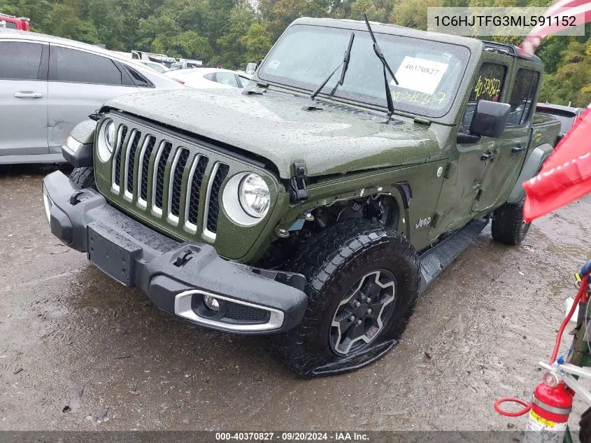 1C6HJTFG3ML591152 2021 Jeep Gladiator Overland 4X4