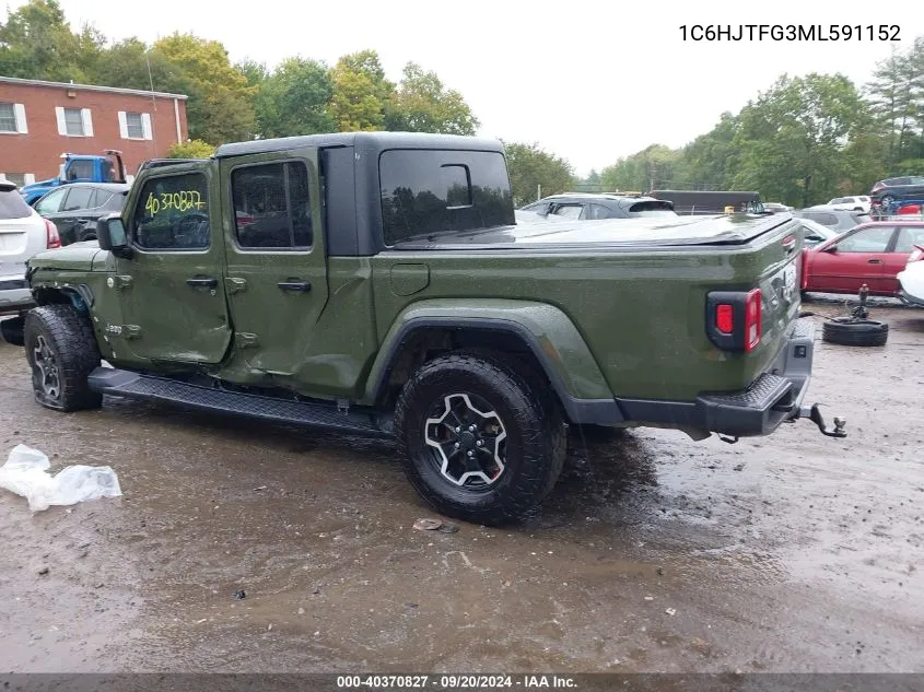 1C6HJTFG3ML591152 2021 Jeep Gladiator Overland 4X4