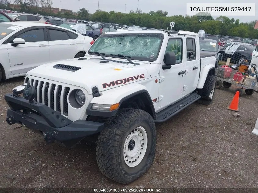 2021 Jeep Gladiator Mojave 4X4 VIN: 1C6JJTEG5ML529447 Lot: 40391363