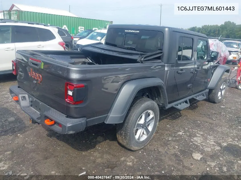 2021 Jeep Gladiator Mojave 4X4 VIN: 1C6JJTEG7ML601443 Lot: 40437647