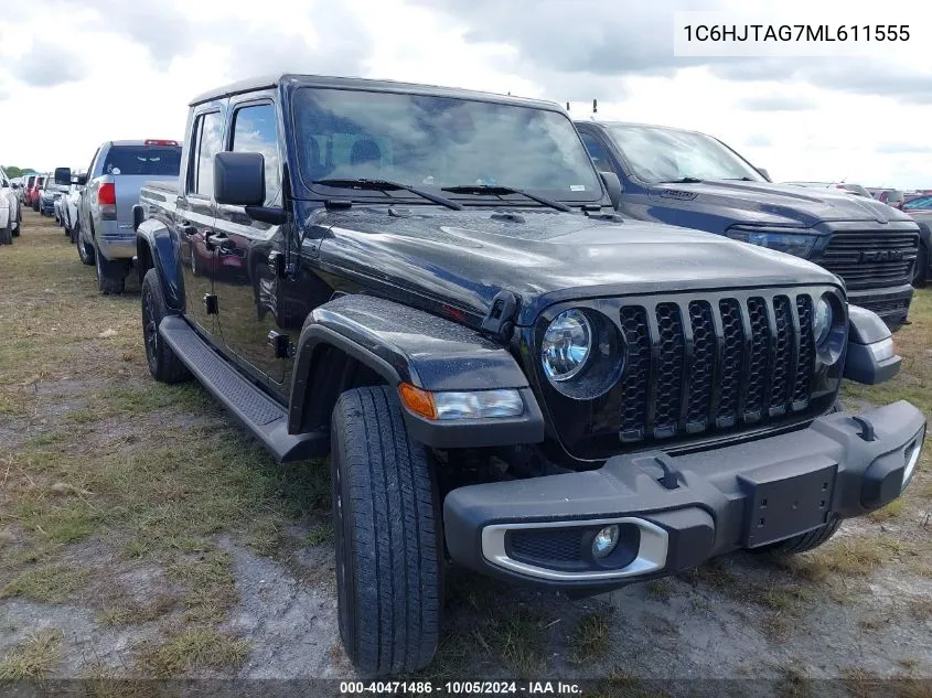 2021 Jeep Gladiator Sport VIN: 1C6HJTAG7ML611555 Lot: 40471486