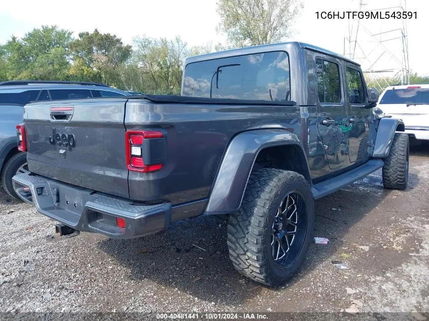 2021 Jeep Gladiator High Altitude 4X4 VIN: 1C6HJTFG9ML543591 Lot: 40481441