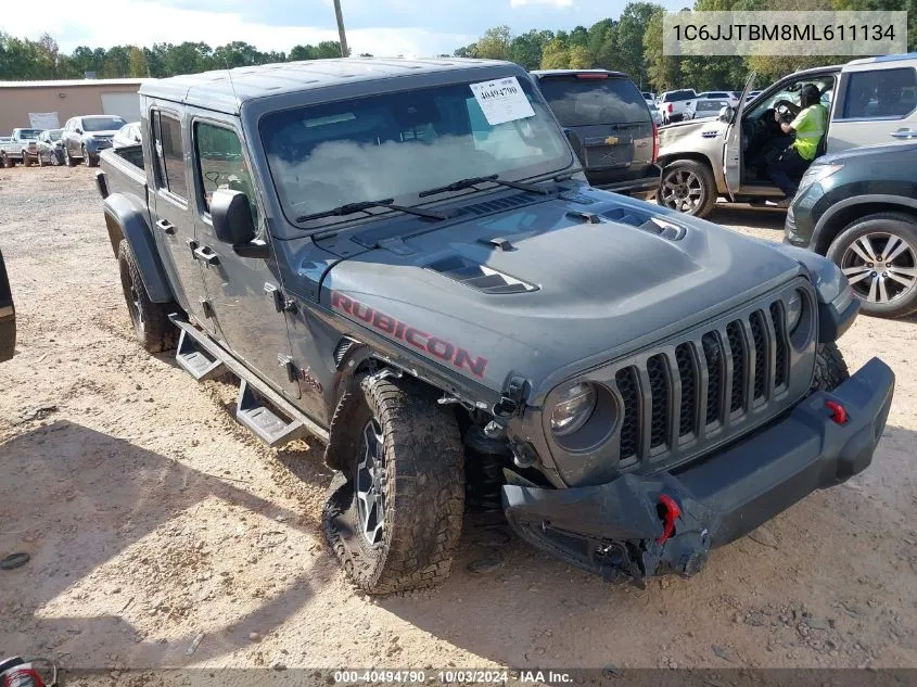 2021 Jeep Gladiator Rubicon 4X4 VIN: 1C6JJTBM8ML611134 Lot: 40494790