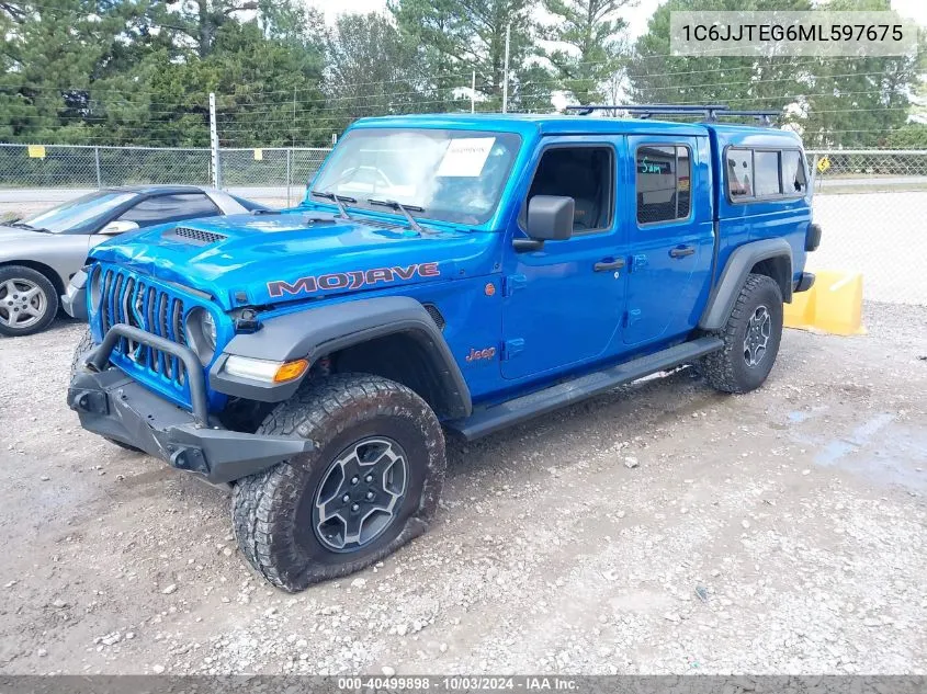 2021 Jeep Gladiator Mojave 4X4 VIN: 1C6JJTEG6ML597675 Lot: 40499898