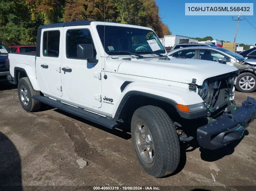 2021 Jeep Gladiator Sport VIN: 1C6HJTAG5ML568432 Lot: 40503319