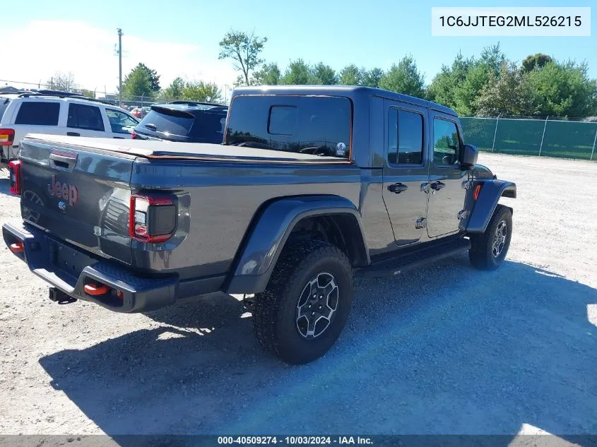 2021 Jeep Gladiator Mojave 4X4 VIN: 1C6JJTEG2ML526215 Lot: 40509274