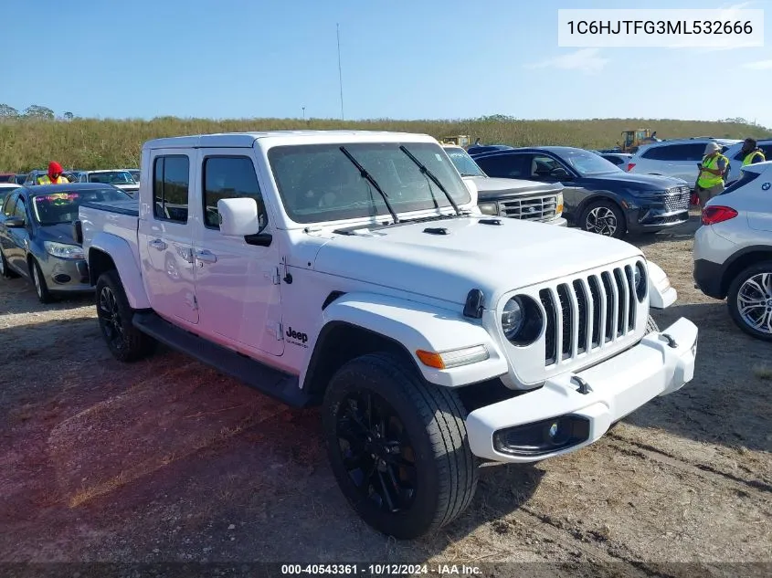 2021 Jeep Gladiator High Altitude 4X4 VIN: 1C6HJTFG3ML532666 Lot: 40543361