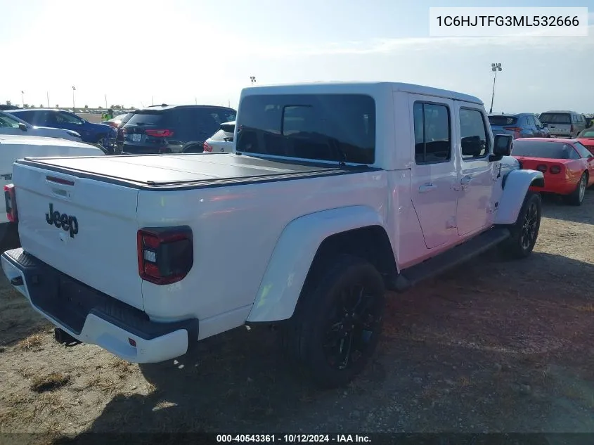 2021 Jeep Gladiator High Altitude 4X4 VIN: 1C6HJTFG3ML532666 Lot: 40543361