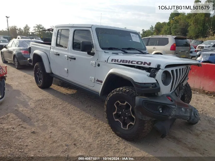 2021 Jeep Gladiator Rubicon 4X4 VIN: 1C6JJTBG1ML501679 Lot: 40571011