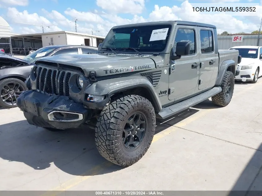 2021 Jeep Gladiator Texas Trail 4X4 VIN: 1C6HJTAG6ML559352 Lot: 40671310