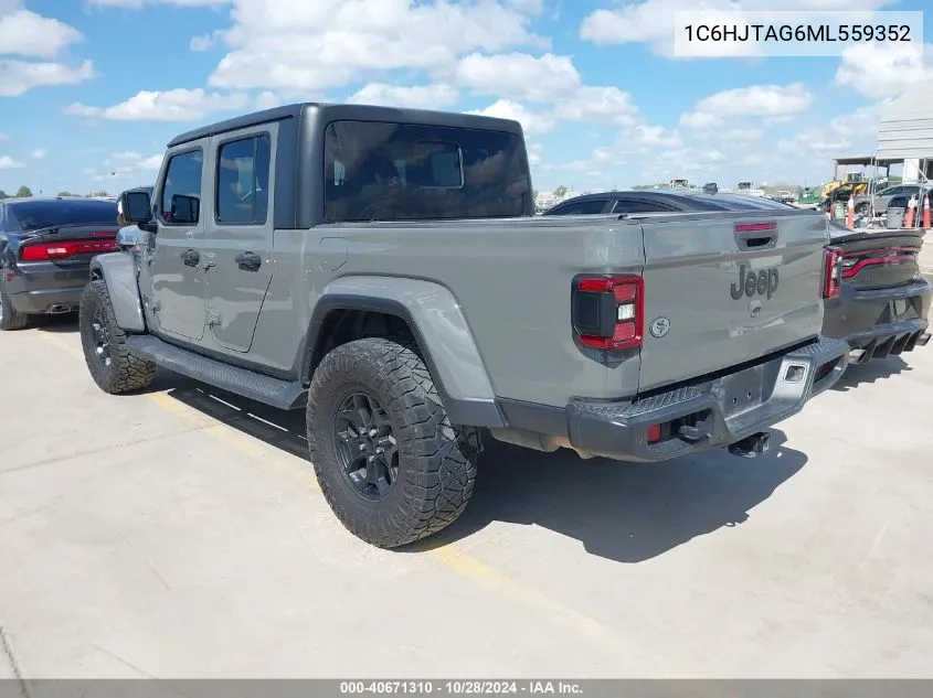 2021 Jeep Gladiator Texas Trail 4X4 VIN: 1C6HJTAG6ML559352 Lot: 40671310