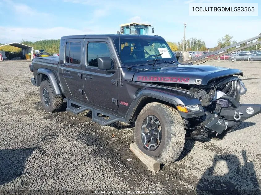 2021 Jeep Gladiator Rubicon 4X4 VIN: 1C6JJTBG0ML583565 Lot: 40678697