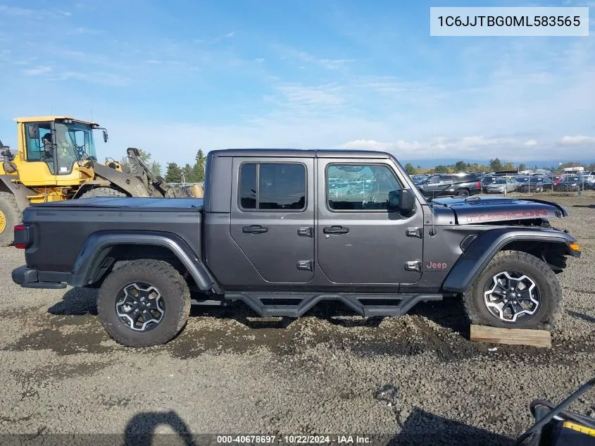 2021 Jeep Gladiator Rubicon 4X4 VIN: 1C6JJTBG0ML583565 Lot: 40678697