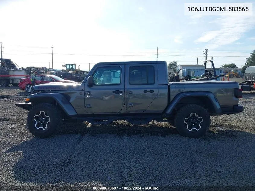 2021 Jeep Gladiator Rubicon 4X4 VIN: 1C6JJTBG0ML583565 Lot: 40678697