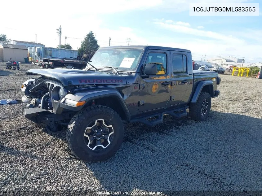 2021 Jeep Gladiator Rubicon 4X4 VIN: 1C6JJTBG0ML583565 Lot: 40678697