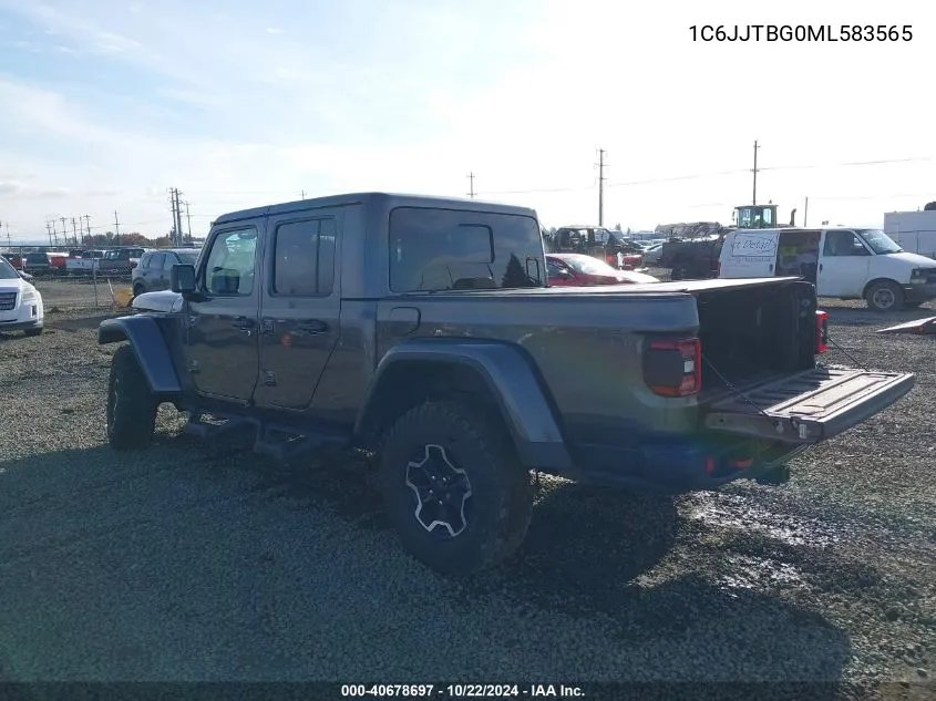 2021 Jeep Gladiator Rubicon 4X4 VIN: 1C6JJTBG0ML583565 Lot: 40678697