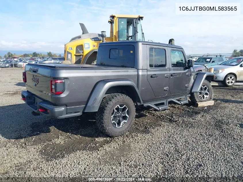 2021 Jeep Gladiator Rubicon 4X4 VIN: 1C6JJTBG0ML583565 Lot: 40678697