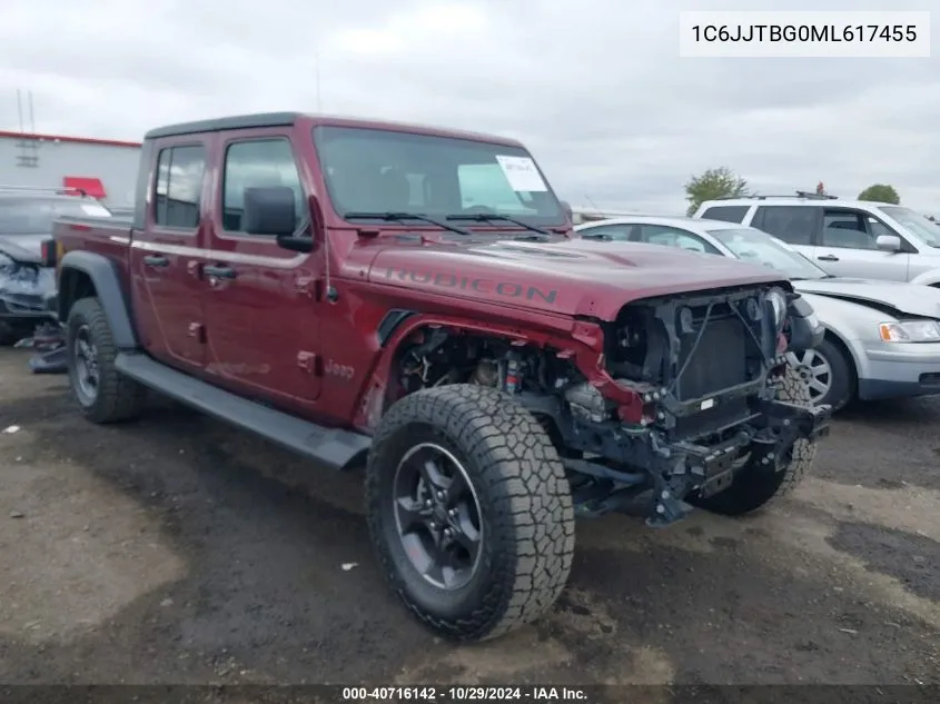 1C6JJTBG0ML617455 2021 Jeep Gladiator Rubicon 4X4