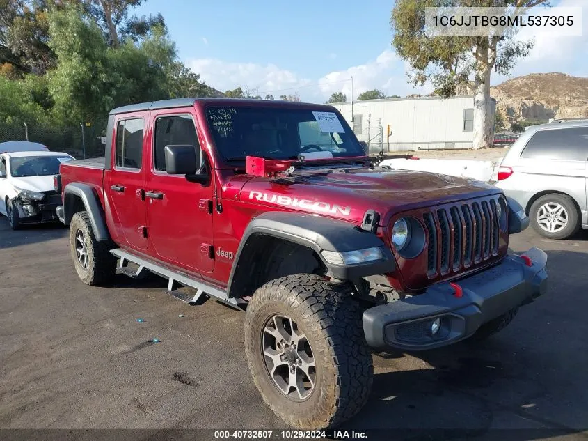 2021 Jeep Gladiator Rubicon 4X4 VIN: 1C6JJTBG8ML537305 Lot: 40732507