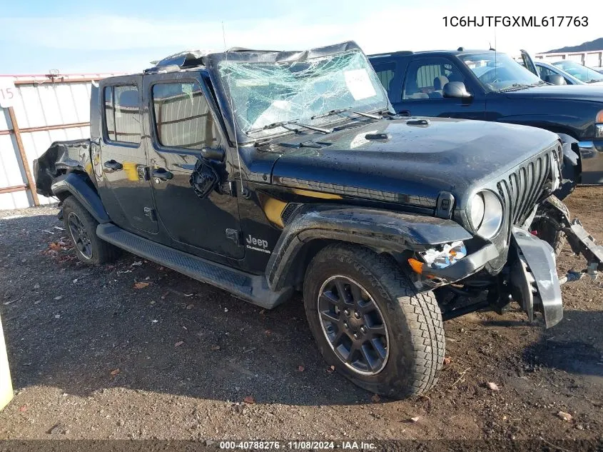 2021 Jeep Gladiator Overland VIN: 1C6HJTFGXML617763 Lot: 40788276