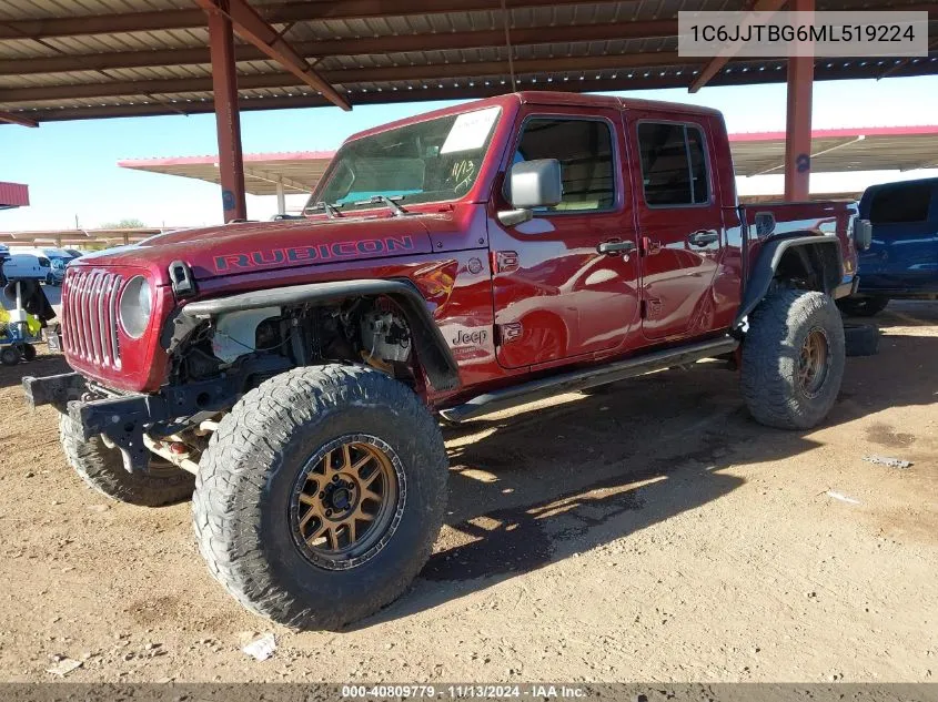 2021 Jeep Gladiator Rubicon 4X4 VIN: 1C6JJTBG6ML519224 Lot: 40809779